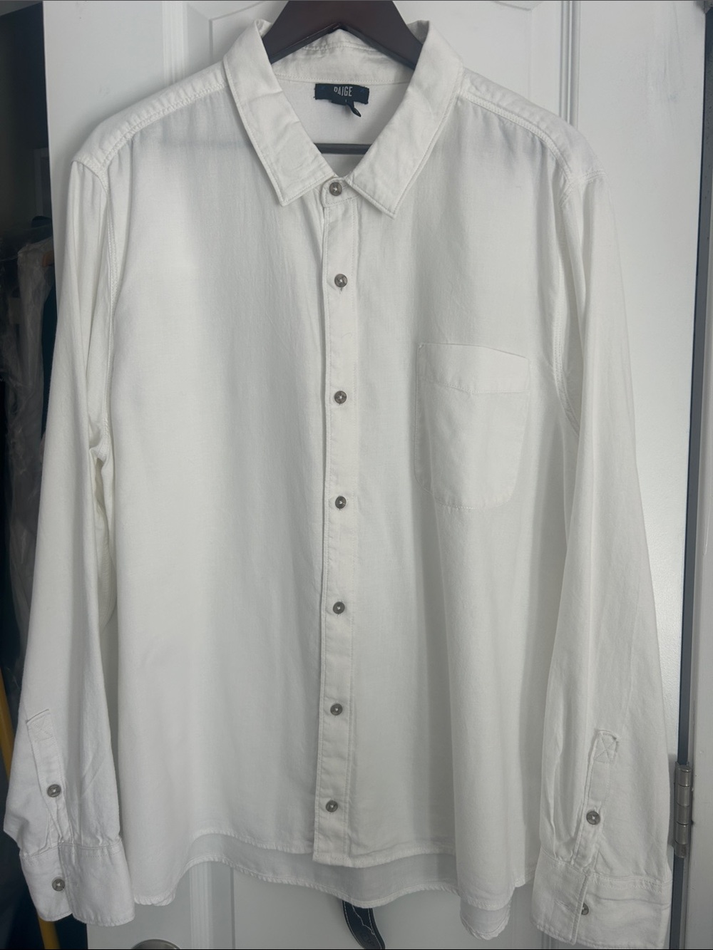 Mens Paige button front top